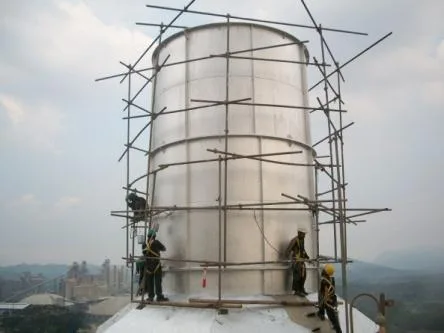 Heat paint coating cerobong — proses